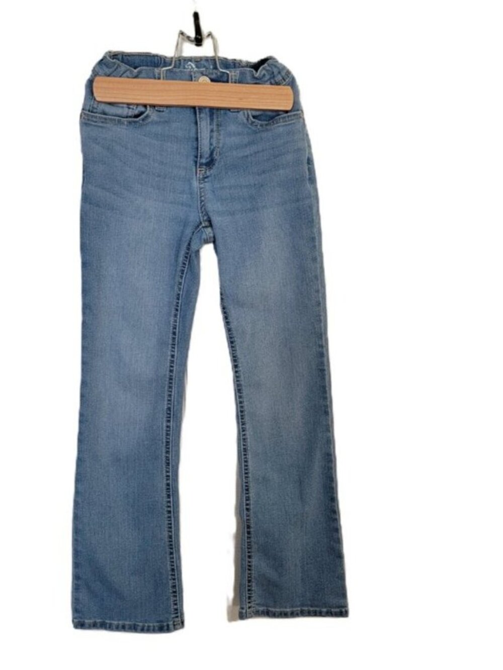 Jordache Girls Bootcut Jeans Light Blue Size 8 Stretch - Picture 2 of 11